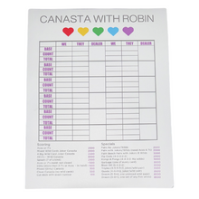 LARGE CANASTA PAD WITH SCORING & SPECIALS